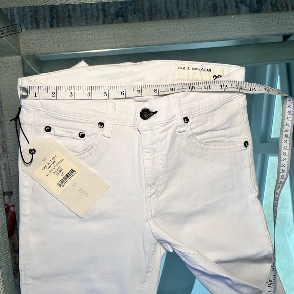 NWT🔥Rag&Bone Skinny Jeans in white size 28 - Picture 8 of 10